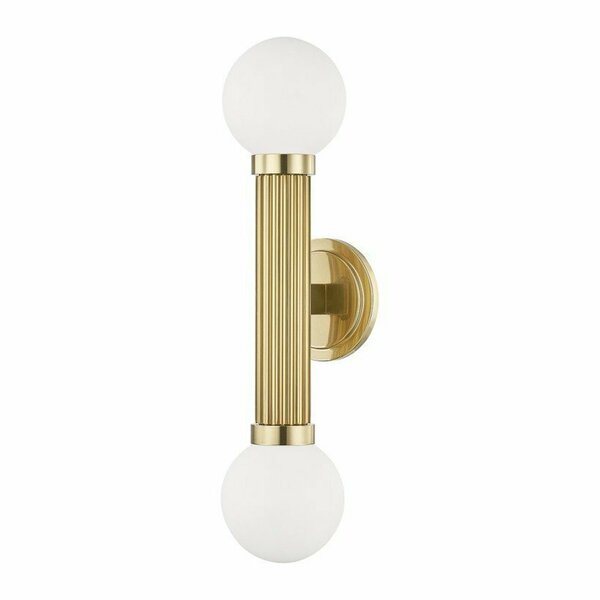 Hudson Valley 2 Light Wall Sconce 5102-AGB